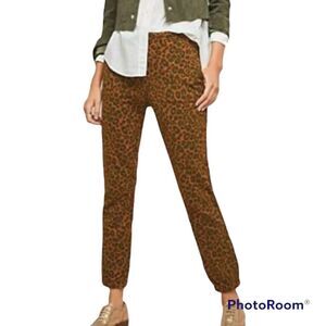 Sanctuary x Anthropologie Size Small Urban Leopard Ankle Pants Stretch Cotton